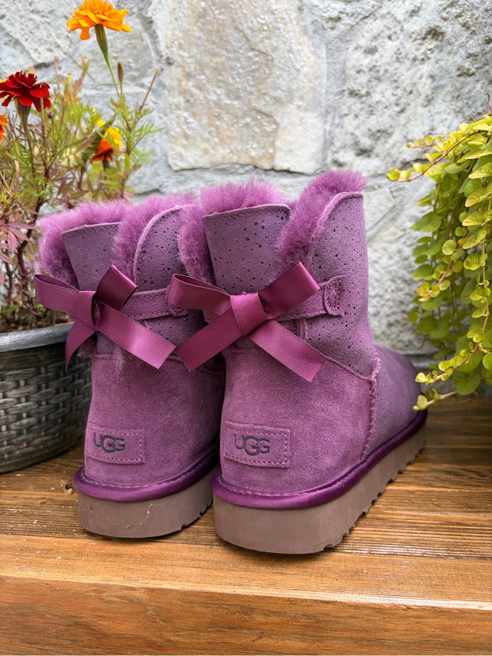 UGG Mini Bailey Bow Purple Stargirl/Constellation
